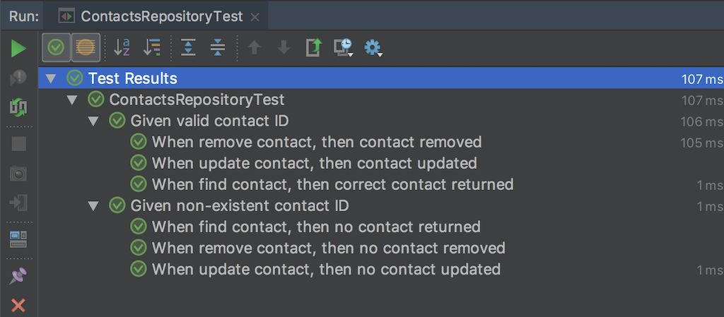 Android Studio test report